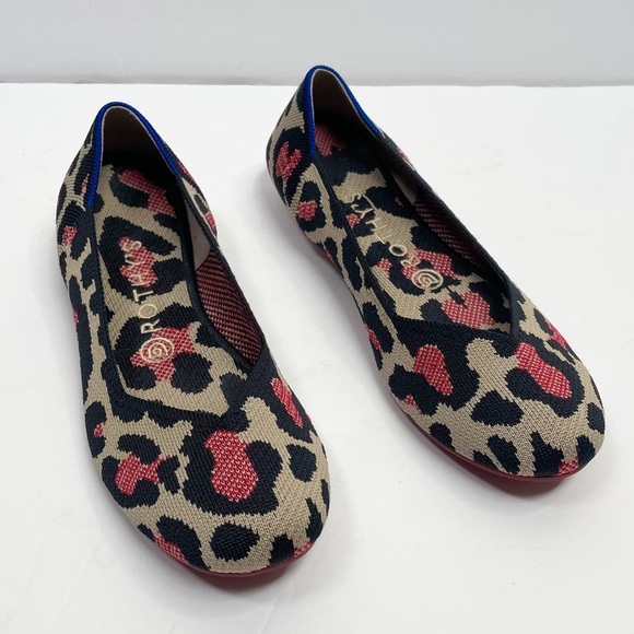 Rothy's Shoes Rothys The Flat Big Red Cat Retired Animal Print